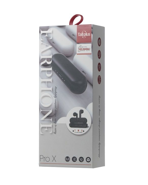 Ασύρματα ακουστικά με θήκη φόρτισης - PRO X - 352451 - Black