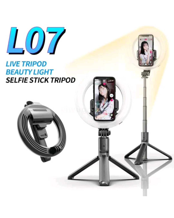 Selfie stick/stand τρίποδο με LED Ring Light - L07