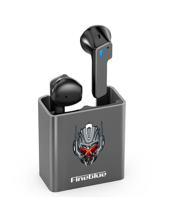 Ενσύρματα ακουστικά Gaming με θήκη φόρτισης - KINGKONG - Fineblue - 700147 - Grey