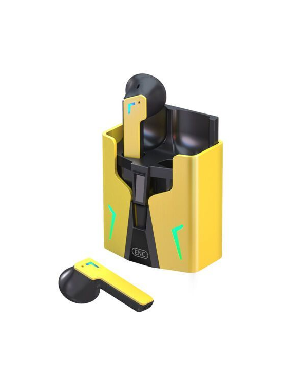 Ενσύρματα ακουστικά Gaming με θήκη φόρτισης - KINGKONG - Fineblue - 700147 - Yellow