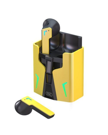 Ενσύρματα ακουστικά Gaming με θήκη φόρτισης - KINGKONG - Fineblue - 700147 - Yellow