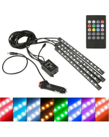 Σετ φωτισμού καμπίνας αυτοκινήτου LED RGBW - R-D19101-M18