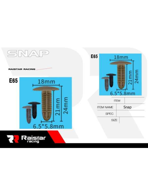 Σετ συνδετήρες αυτοκινήτου - 10pcs - R-F16101-25
