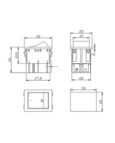 Διακόπτης οχημάτων On/Off - R-F13210A-24-1U