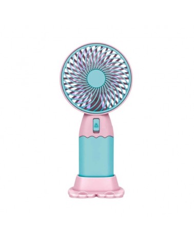 Επαναφορτιζόμενος ανεμιστήρας mini - 0808-1 - 033121 - Pink/Blue