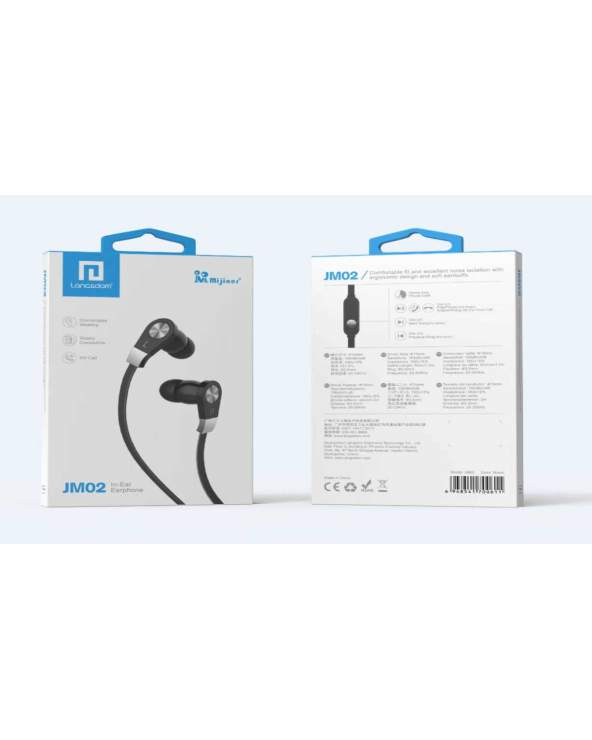 Ενσύρματα ακουστικά - JM-02 - 700611 - Black