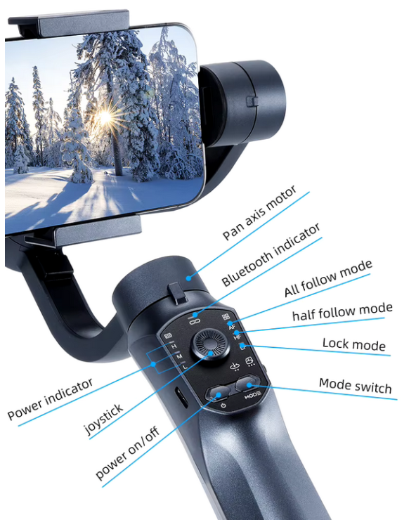 Σταθεροποιητής εικόνας Gimbal για smartphone - F10 Pro