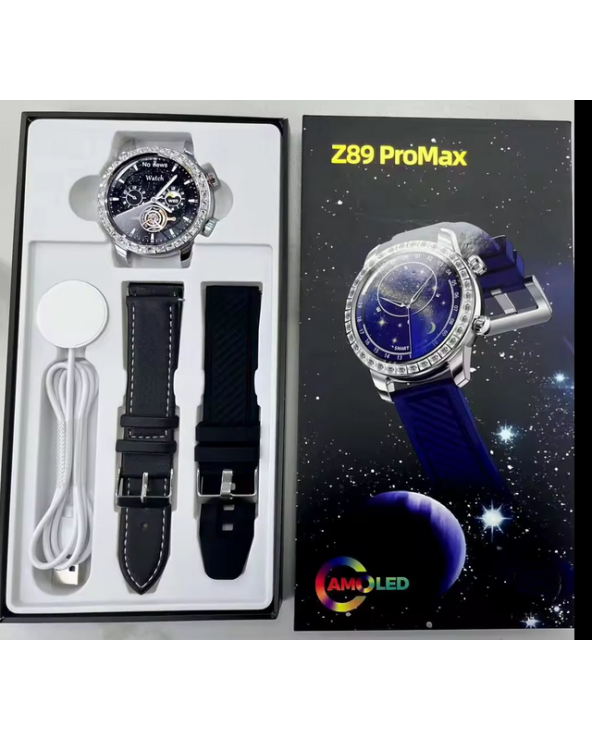Smartwatch με 2 λουράκια - Z89 PRO MAX - 880785 - Black