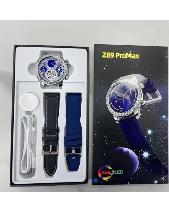 Smartwatch με 2 λουράκια - Z89 PRO MAX - 880785 - Blue
