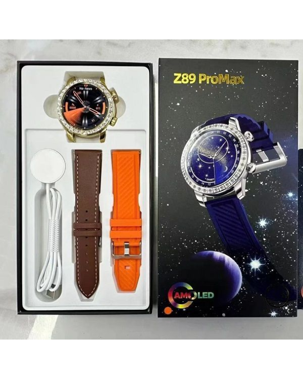 Smartwatch με 2 λουράκια - Z89 PRO MAX - 880785 - Orange