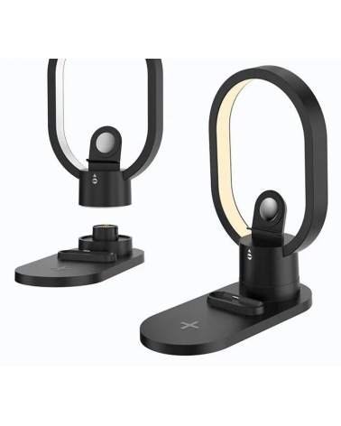 Βάση ασύρματης φόρτισης - LED - 3in1 - AY41 - 885123 - Black
