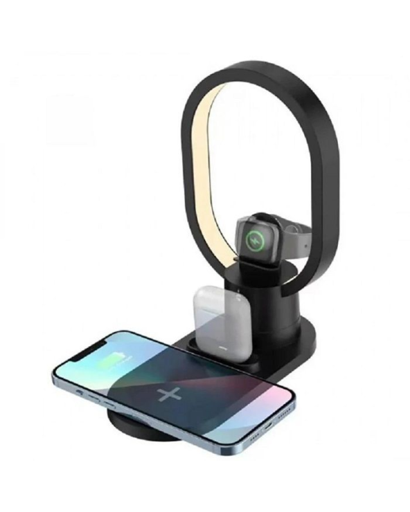 Βάση ασύρματης φόρτισης - LED - 3in1 - AY41 - 885123 - Black