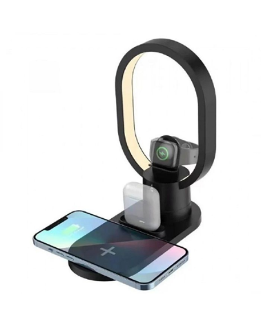 Βάση ασύρματης φόρτισης - LED - 3in1 - AY41 - 885123 - Black