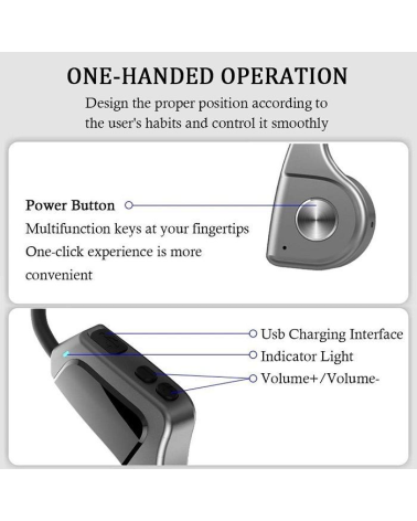 Aσύρματα ακουστικά - Neckband  - F806 - 887561 - Grey