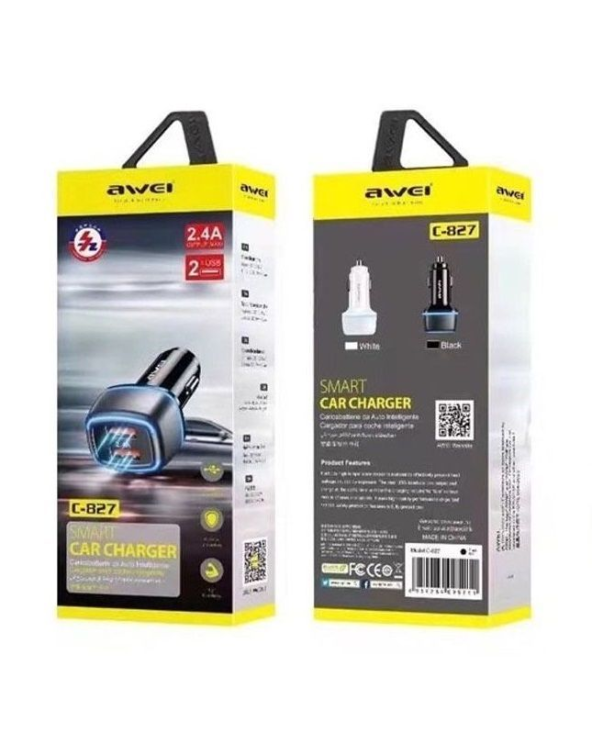Φορτιστής αναπτήρα αυτοκινήτου - Quick Charger - C-827 - AWEI