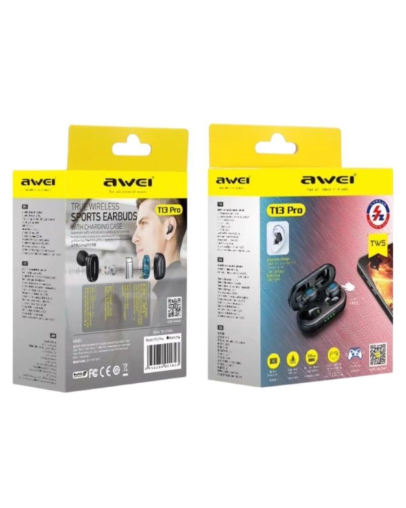 Ασύρματα ακουστικά Bluetooth με θήκη φόρτισης - T13 Pro - Awei