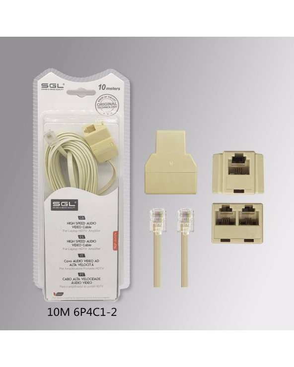 Καλώδιο γραμμής τηλεφώνου - 10m