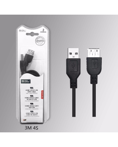 Καλώδιο USB Male/Female - 3m - 4S