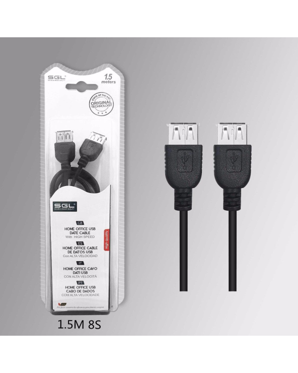 Καλώδιο USB-A Female - 1.5m - 8S