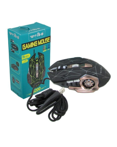 Ενσύρματο ποντίκι Gaming - LED RGB - S200 - Weibo