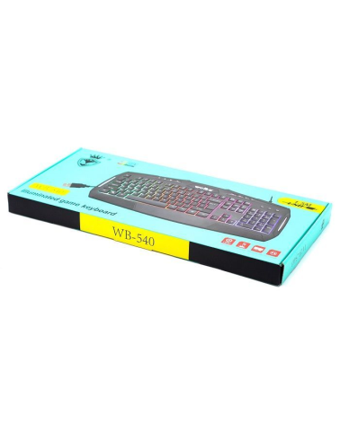 Ενσύρματο πληκτρολόγιο Gaming - LED RGB - WB540 - Weibo