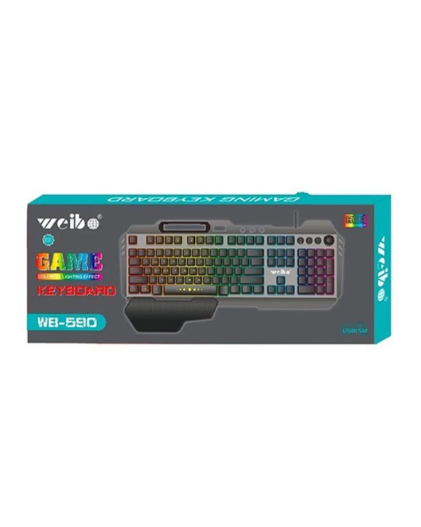 Ενσύρματο πληκτρολόγιο Gaming - LED RGB - WB590 - Weibo