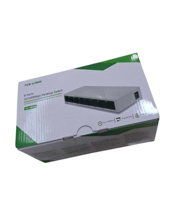 Switch με 8 θύρες Ethernet - SW08S-8 - PIX-LINK