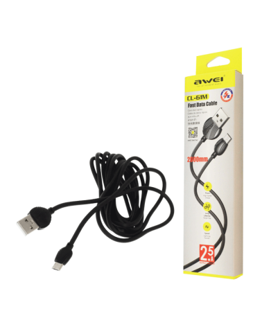 Καλώδιο φόρτισης & data - Micro USB - CL-61M - 2m - AWEI