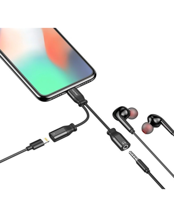 Αντάπτορας Lightning male σε Jack 3.5mm/Lightning female - CL-73 - AWEI