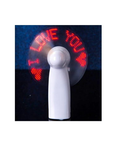 Ανεμιστήρας Mini με φωτεινό κείμενο LED