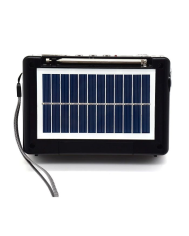 Επαναφορτιζόμενο ραδιόφωνο με ηλιακό πάνελ - XB-853BT - 008539 - Gold