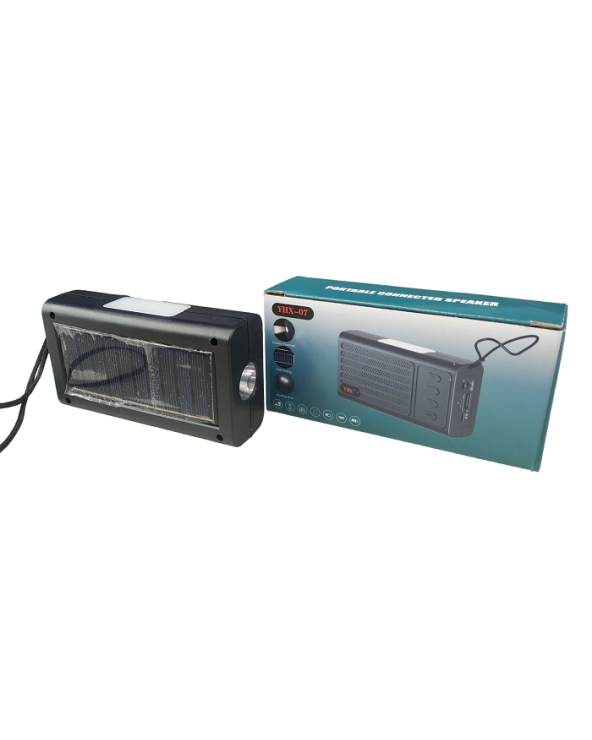 Ασύρματο ηχείο Bluetooth με ηλιακό πάνελ - YHX-07 - 040070 - Black