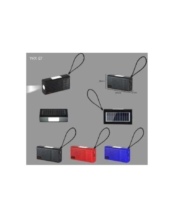 Ασύρματο ηχείο Bluetooth με ηλιακό πάνελ - YHX-07 - 040070 - Blue