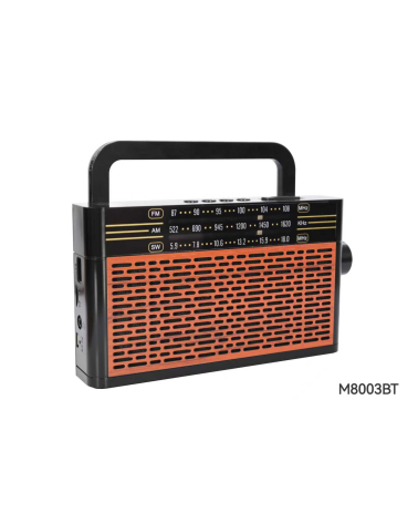 Επαναφορτιζόμενο ραδιόφωνο Retro - M8003BT