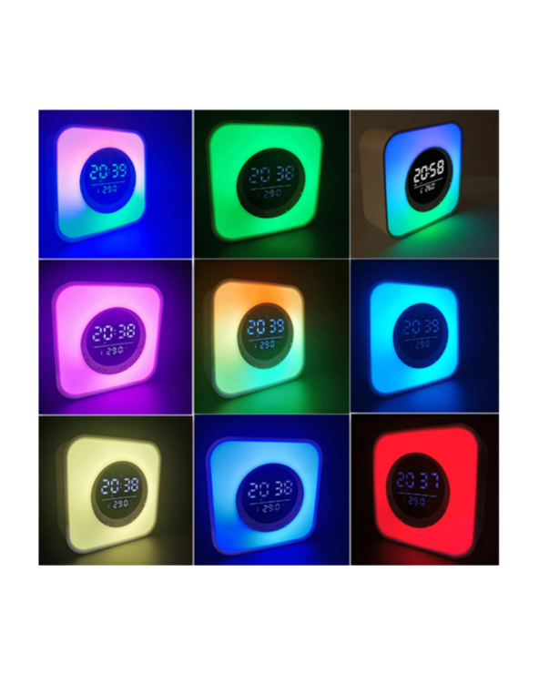 Ασύρματο ηχείο Bluetooth LED & ψηφιακό ρολόι - P10