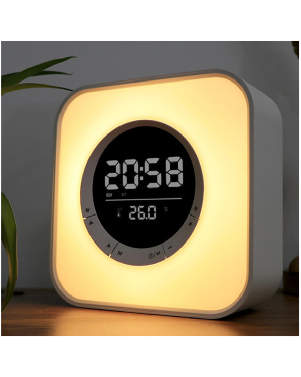 Ασύρματο ηχείο Bluetooth LED & ψηφιακό ρολόι - P10