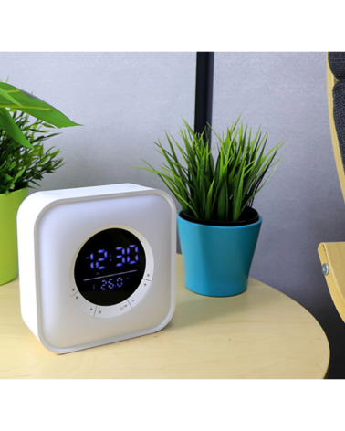 Ασύρματο ηχείο Bluetooth LED & ψηφιακό ρολόι - P10