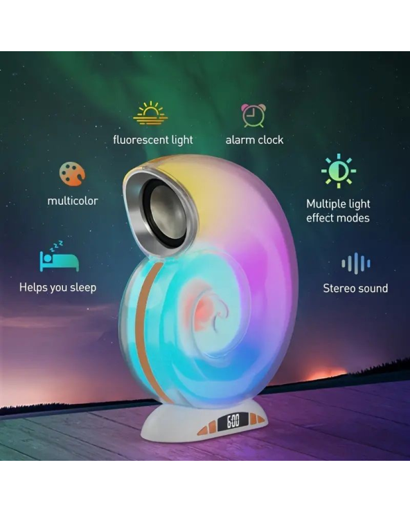 Ασύρματο ηχείο Bluetooth LED - Shell - L39