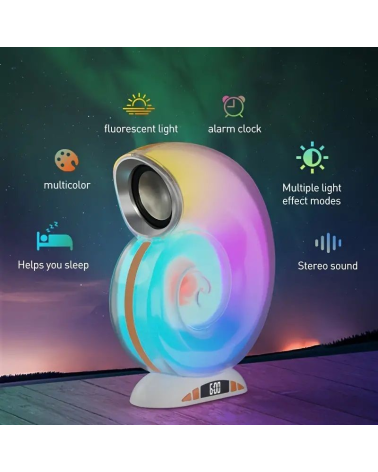 Ασύρματο ηχείο Bluetooth LED - Shell - L39