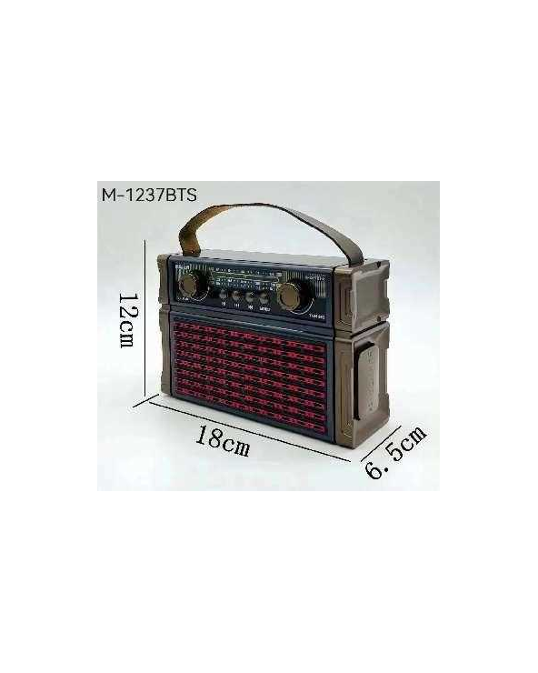 Επαναφορτιζόμενο ραδιόφωνο Retro - M1237BTS