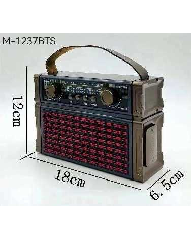 Επαναφορτιζόμενο ραδιόφωνο Retro - M1237BTS