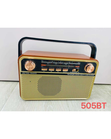 Επαναφορτιζόμενο ραδιόφωνο Retro - MD505-BT