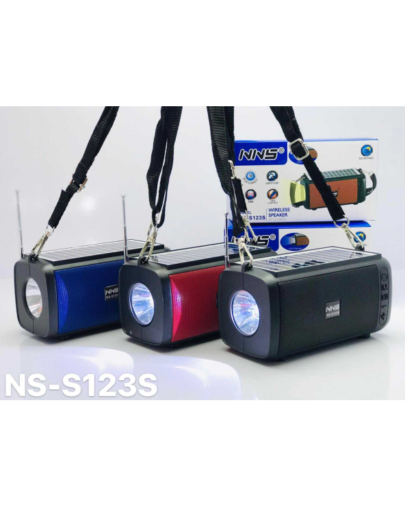 Ασύρματο ηχείο Bluetooth - Solar - NS123S - 881391 - Black