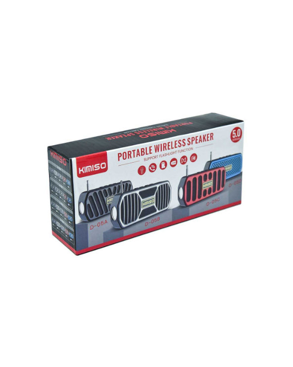 Ασύρματο ηχείο Bluetooth με φακό LED – KMS-05B – 885871 - Red