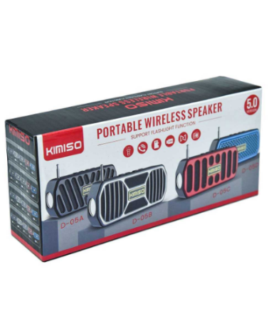 Ασύρματο ηχείο Bluetooth με φακό LED – KMS-05B – 885871 - Red