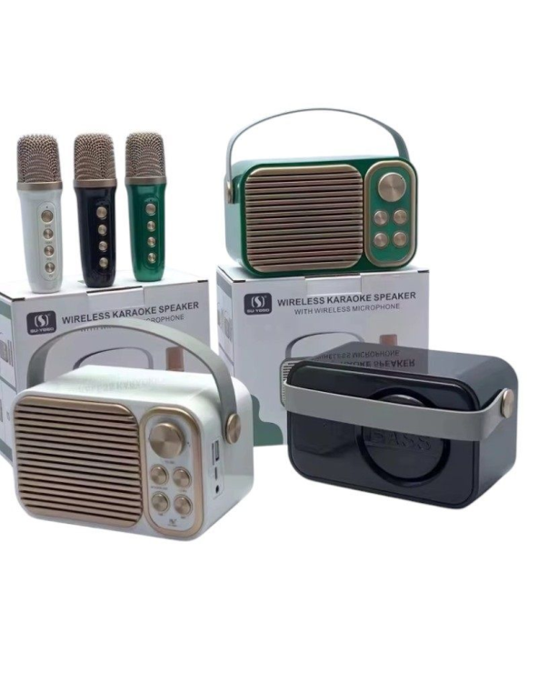 Ασύρματο ηχείο Bluetooth με μικρόφωνο Karaoke - YS-104 - 887295 - Green