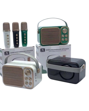 Ασύρματο ηχείο Bluetooth με μικρόφωνο Karaoke - YS-104 - 887295 - Green