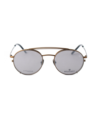 VISTA + CLIP-ON BELSTAFF MAN BLACKRODBRONZ (Lens/Bridge/Temple) 51/19/145 mm)