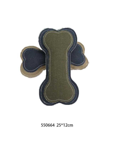 Υφασμάτινο παιχνίδι σκύλου κόκκαλο - 25x12cm