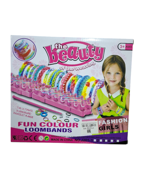 Σετ κατασκευής βραχιολιών DIY με λαστιχάκια - J201-1